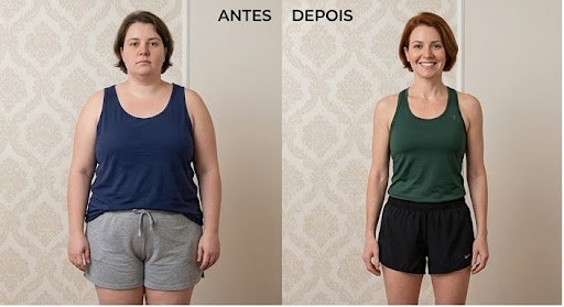 Antes e depois de Renata M.